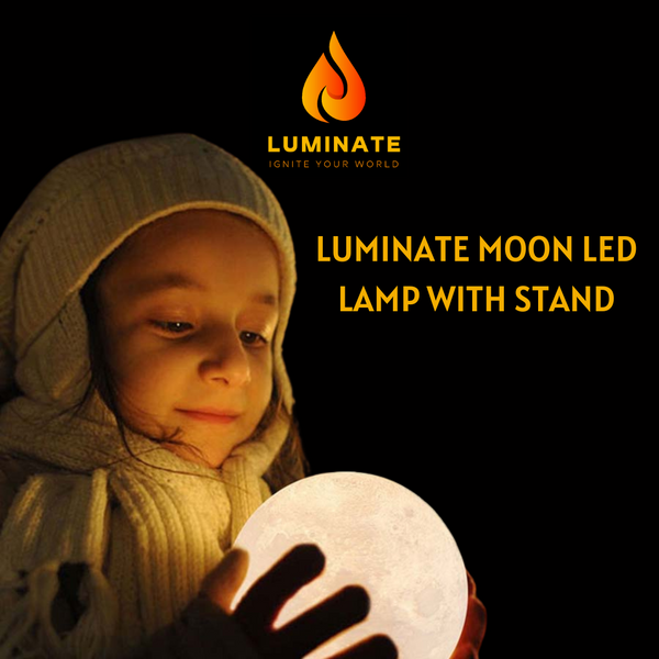Luminate Moon LED Lamp With Stand