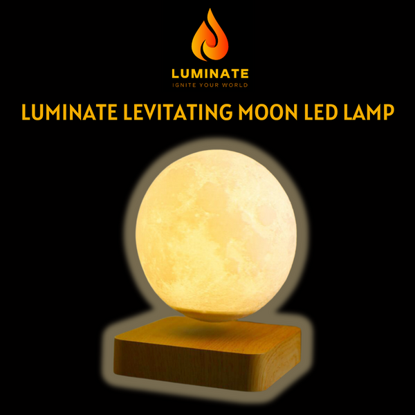 Luminate Levitating Moon LED Lamp