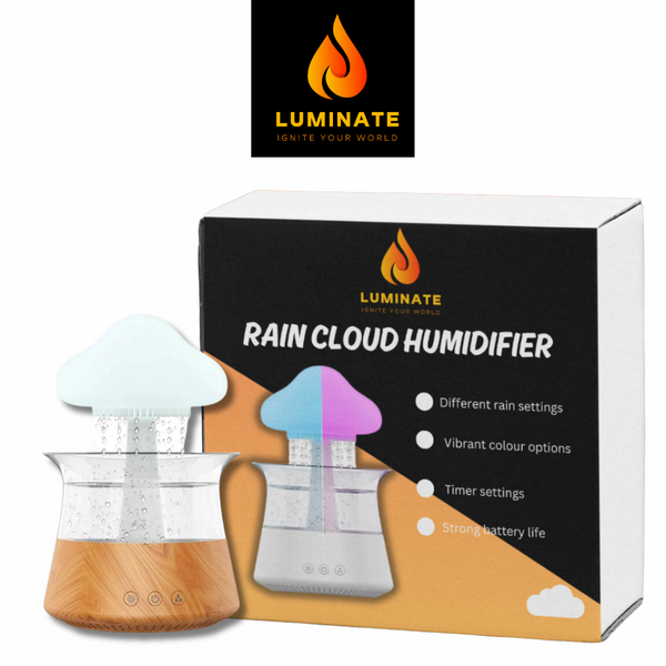 Luminate Rain Cloud Night Light humidifier